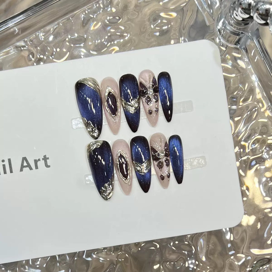 RareGoddess Handcrafted Press-On Nails DRS-22