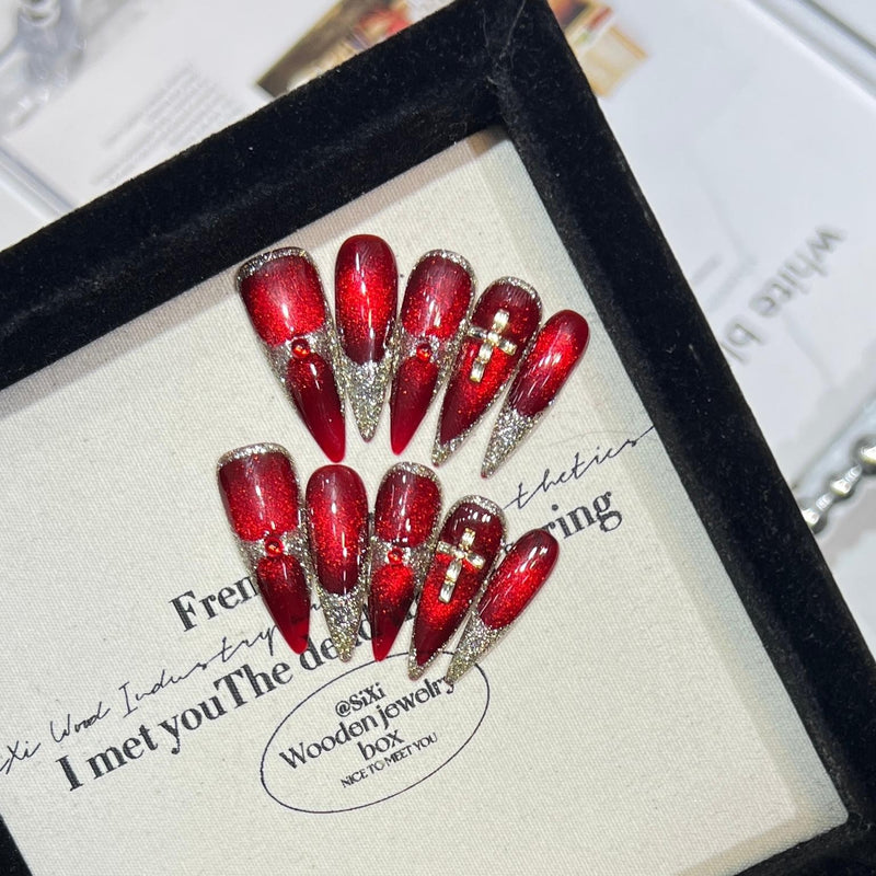 RareGoddess Handcrafted Press-On Nails 1267