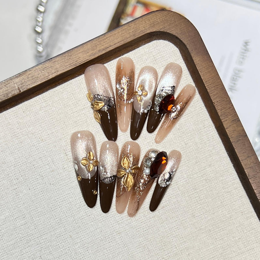 RareGoddess Handcrafted Press-On Nails 1216