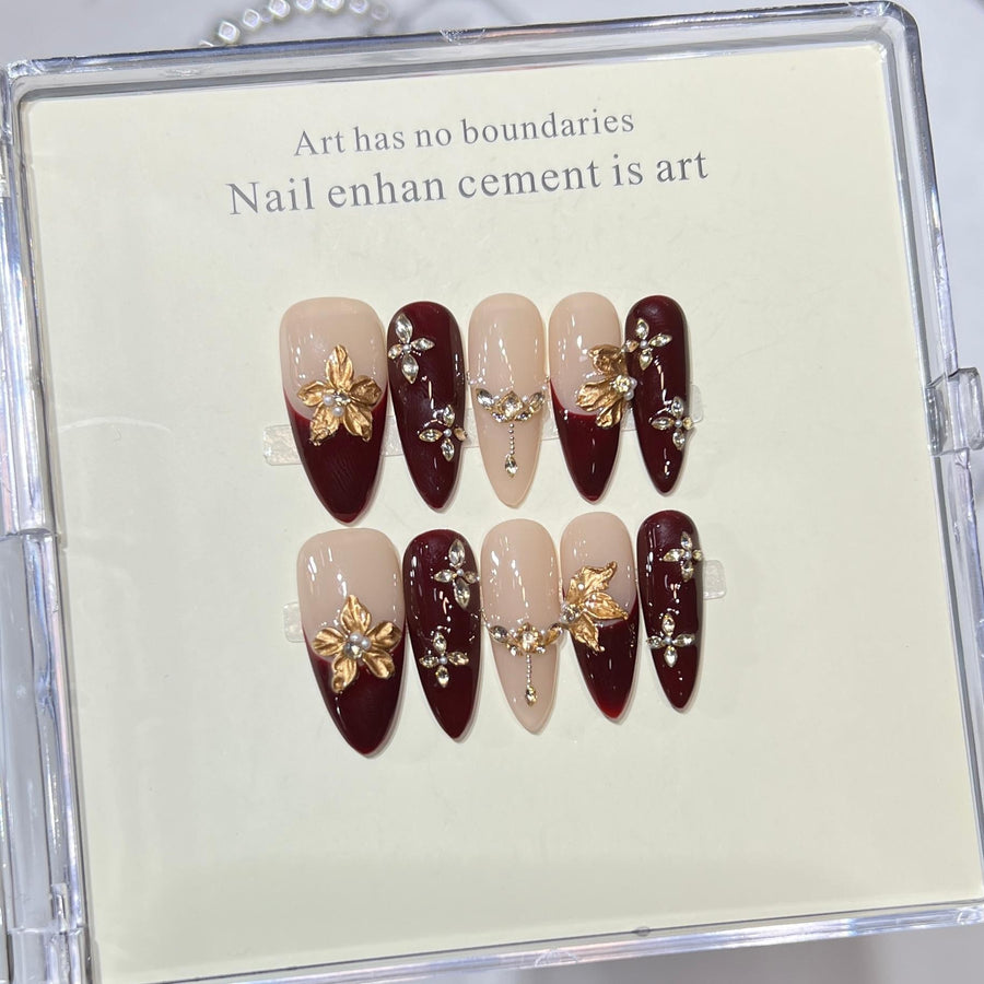 RareGoddess Handcrafted Press-On Nails E1318