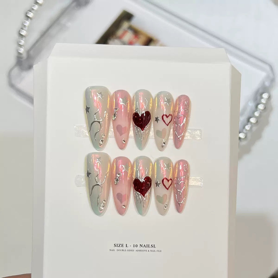 RareGoddess Handcrafted Press-On Nails DRS-16