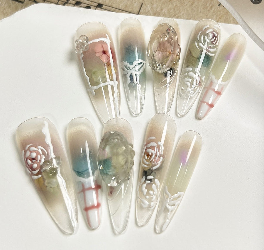 RareGoddess Handcrafted Press-On Nails 26-20