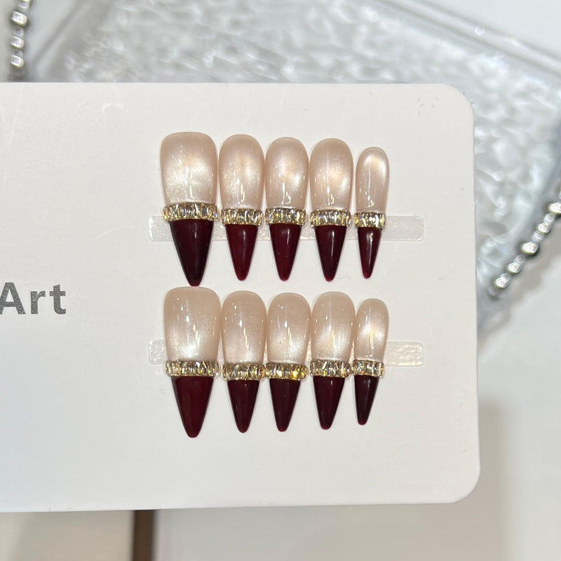 RareGoddess Handcrafted Press-On Nails D1211