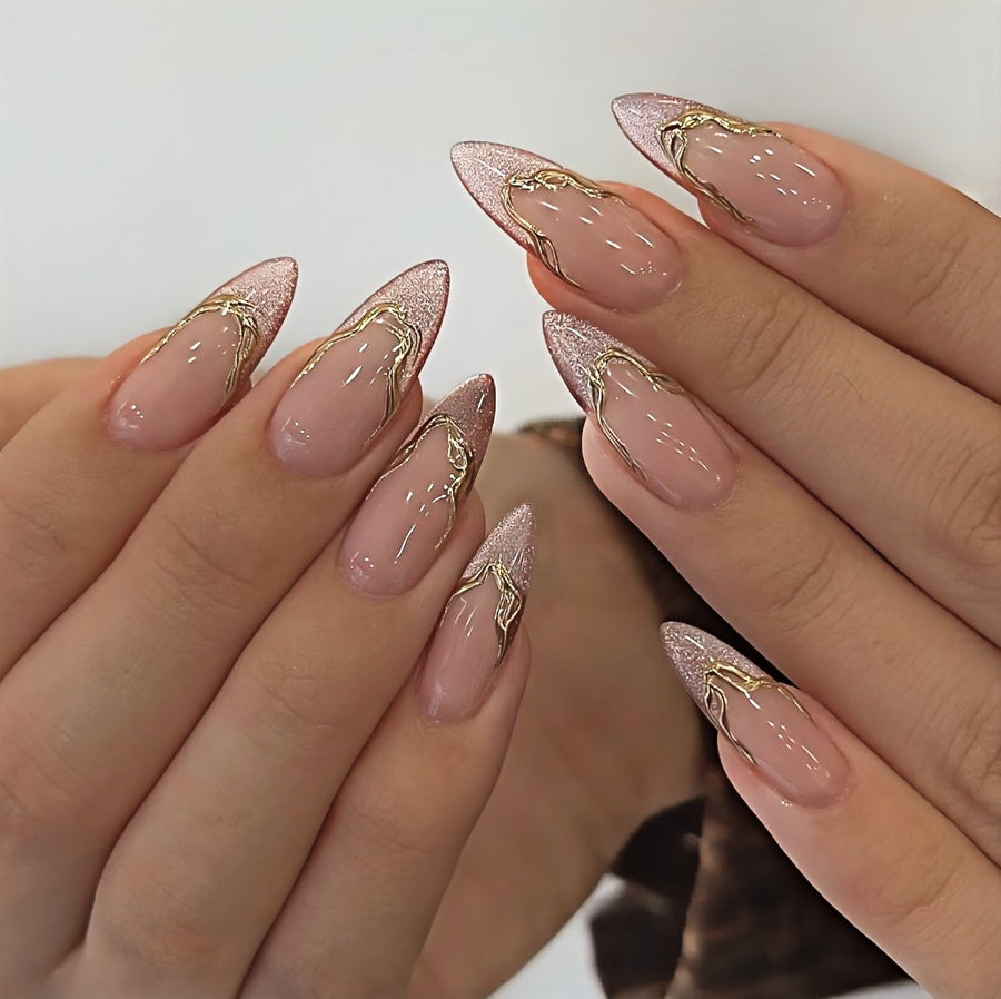 RareGoddess Handcrafted Press-On Nails JP20-203LY