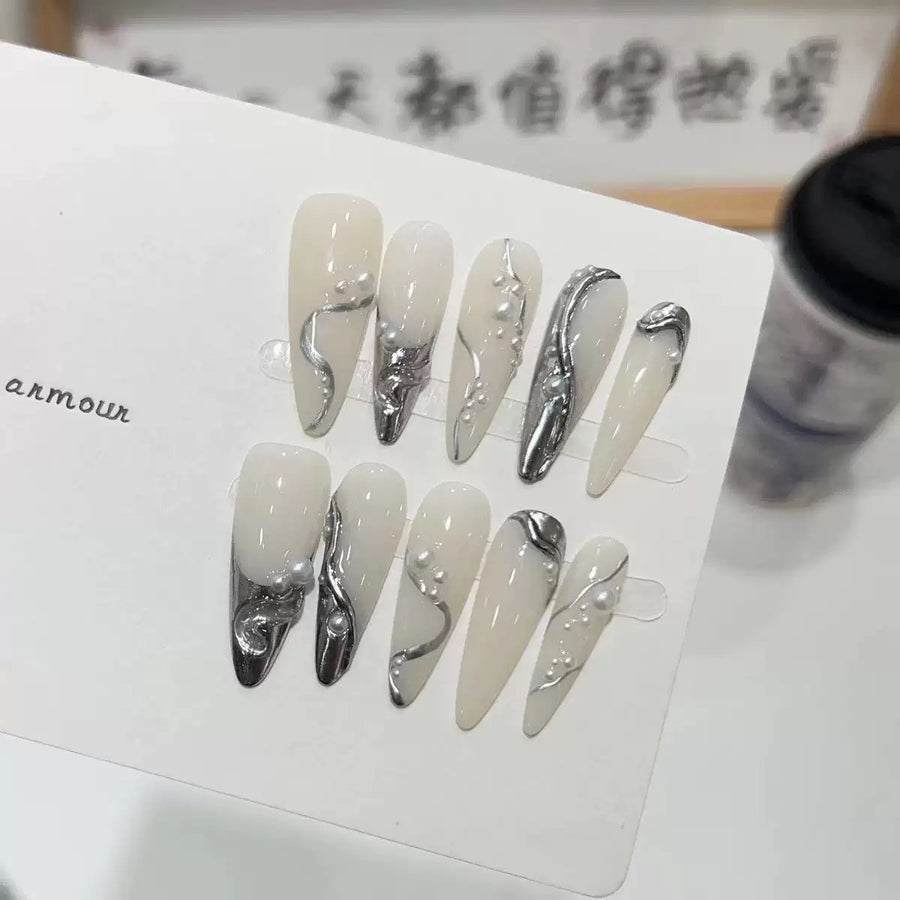 RareGoddess Handcrafted Press-On Nails DRS-23