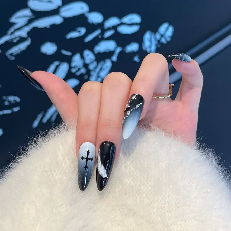 RareGoddess Handcrafted Press-On Nails DRS-17