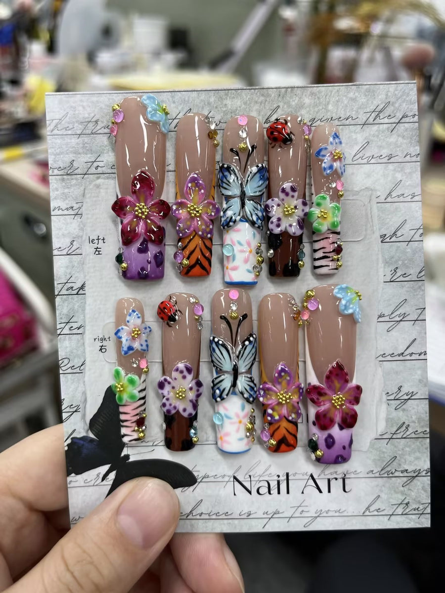 RareGoddess Handcrafted Press-On Nails SGJ-A3-0008
