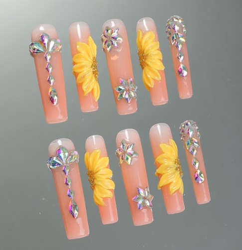 RareGoddess Handcrafted Press-On Nails SGJ-A3-0002