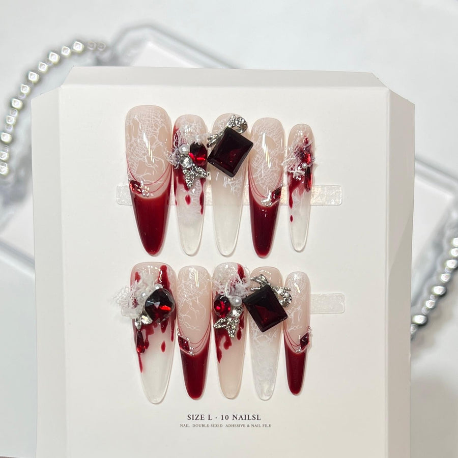 RareGoddess Handcrafted Press-On Nails E1309