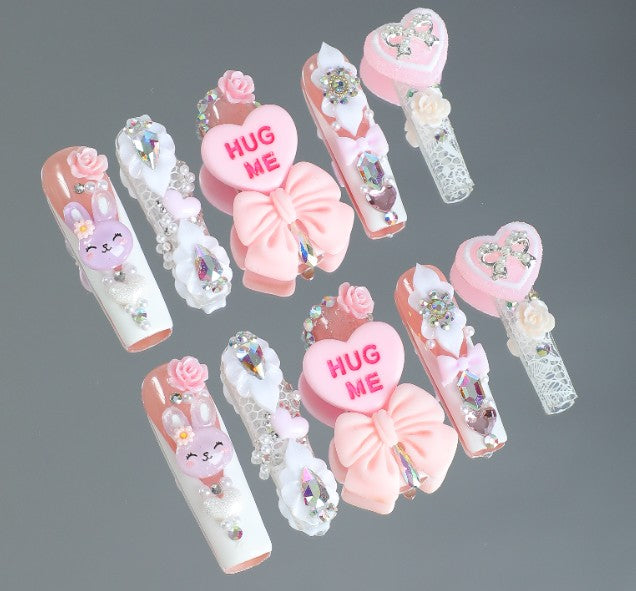 RareGoddess Handcrafted Press-On Nails SGJ-A3-0001