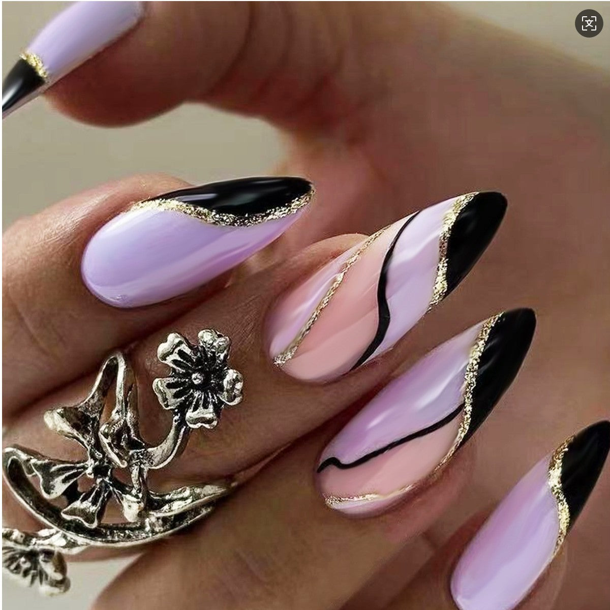 RareGoddess Handcrafted Press-On Nails CDJ-20-22