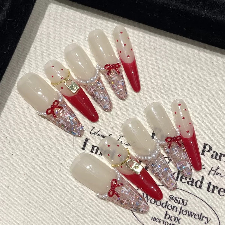 RareGoddess Handcrafted Press-On Nails YH-29