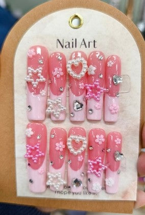 RareGoddess Handcrafted Press-On Nails SGJ-A3-0010