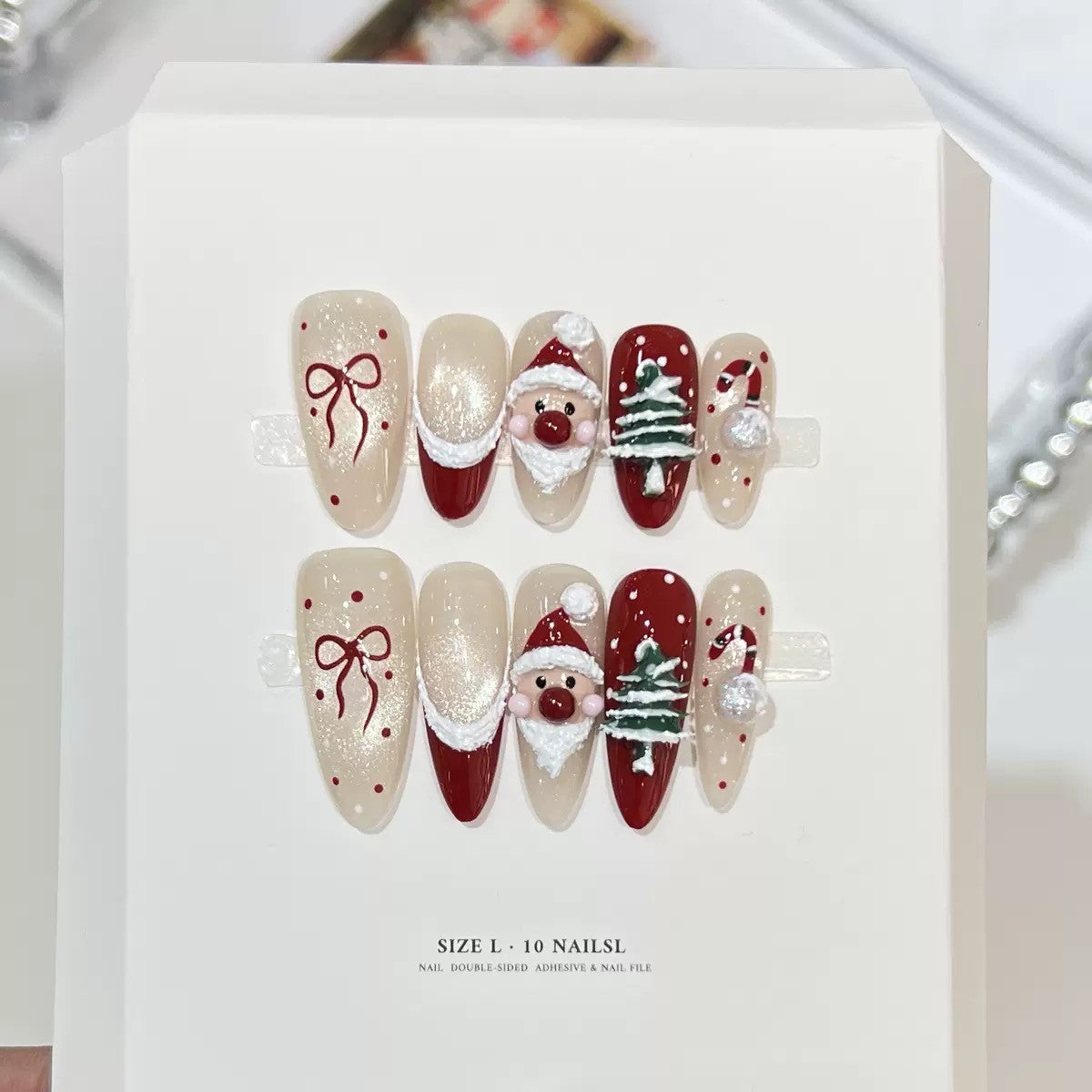 RareGoddess Handcrafted Press-On Nails DRS-14