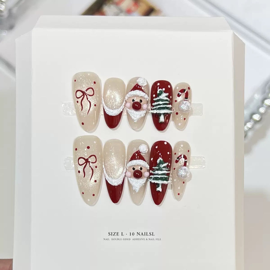 RareGoddess Handcrafted Press-On Nails DRS-14