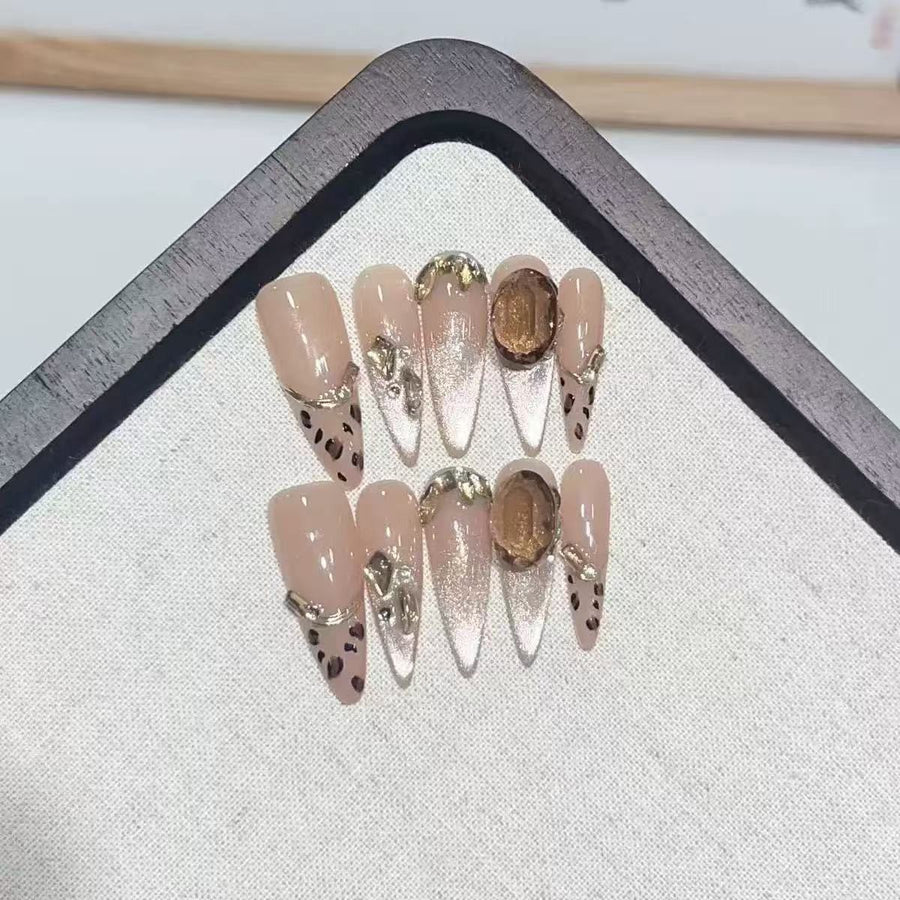 RareGoddess Handcrafted Press-On Nails DRS-5