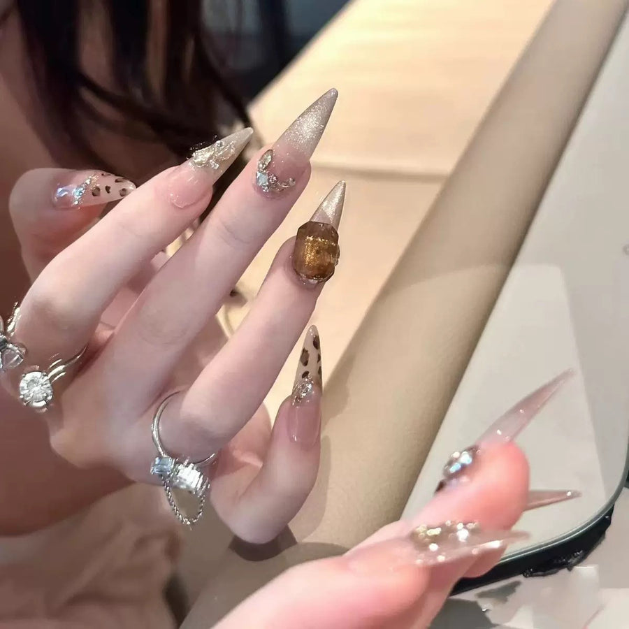 RareGoddess Handcrafted Press-On Nails DRS-3